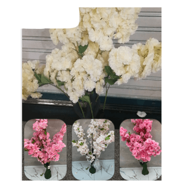 PLANTA CON FLOR ARTIFICIAL DECORATIVA