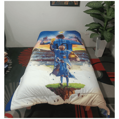 EDREDÓN CON DISEÑO DE MESSI