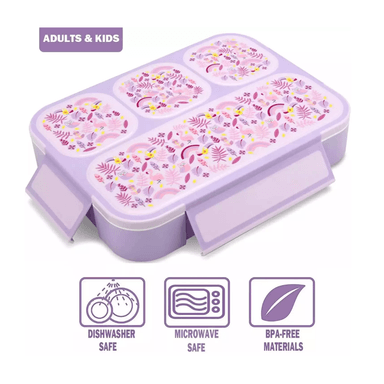 LONCHERA HERMÉTICA 4 COMPARTIMIENTOS + CUBIERTO