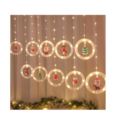 LUCES CON DECORACIÓN NAVIDEÑA