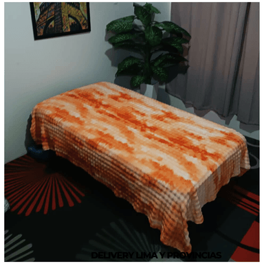 MANTA CON DISEÑO BURBUJA