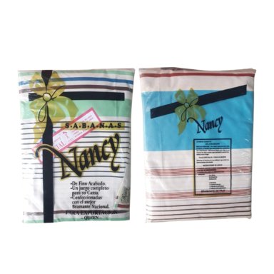 JUEGO DE SÁBANAS CON DISEÑO EN  2 PLAZAS