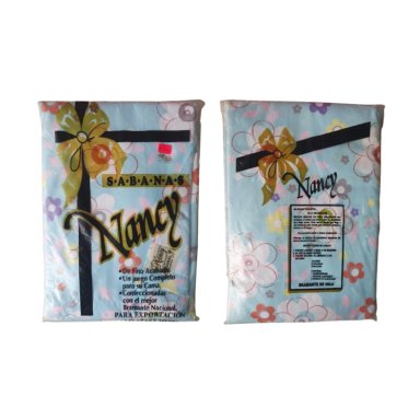 JUEGO DE SÁBANAS EN  1.5  PLZ