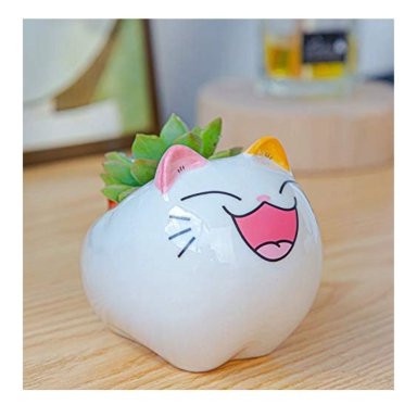 MACETAS DE CERAMICA CON FORMA DE GATITO - 2
