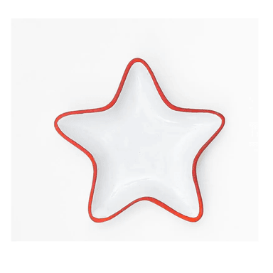 PLATO NAVIDEÑO EN FORMA DE ESTRELLA