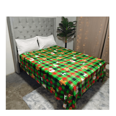 MANTA CON DISEÑO NAVIDENO