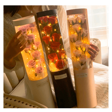 RAMO DE ROSAS CON LUCES