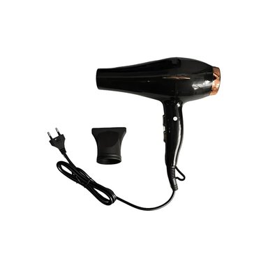 SECADORA DE PELO NEGRO Y DORADO HAIR DRYER DE 800W