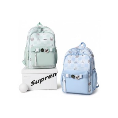 MOCHILA BEAR CON DISEÑO DE CUADROS