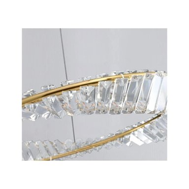 LÁMPARA COLGANTE DISEÑO DE ANILLO DE CRISTAL - 3