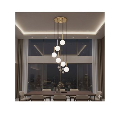 LÁMPARA COLGANTE 6 ESFERAS LED