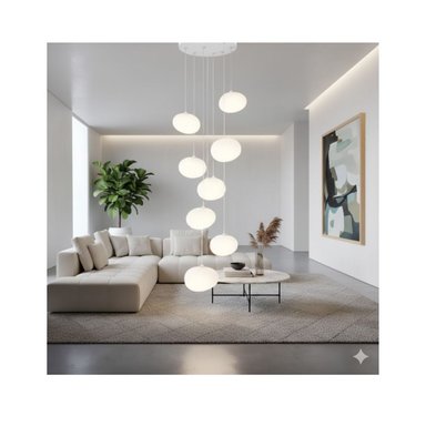 LÁMPARA COLGANTE ELEGANTE DE 8 LUCES - 2