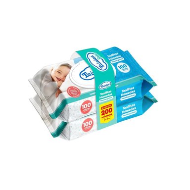 TOALLITAS HÚMEDAS HIPOALERGÉNICAS PARA BEBÉ TUINIES 2 X 100 UND - 2