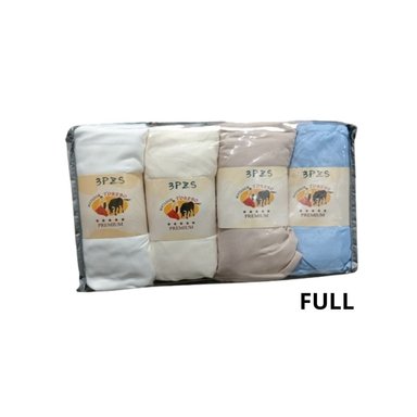 PACK DE 4 SÁBANAS 2 PLAZAS CON ELÁSTICO + 2 FUNDAS DE ALMOHADA