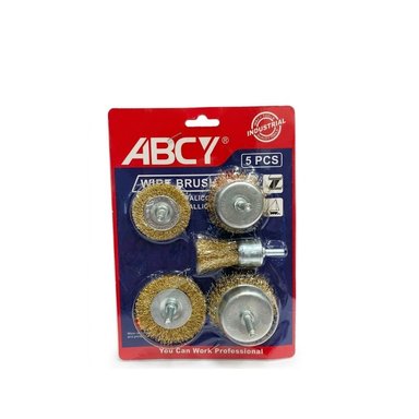 PACK DE 10 SETS DE CEPILLOS PARA TALADRO 5 PIEZAS