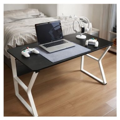 ESCRITORIO MODERNO CON ESTANTE INTERIOR