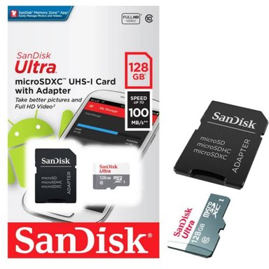 MEMORIA 128GB MICRO SD SANDISK ULTRA - 1