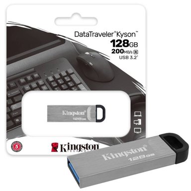 MEMORIA KINGSTON USB 128GB KYSON METAL - 1