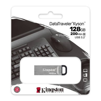 MEMORIA KINGSTON USB 128GB KYSON METAL - 3