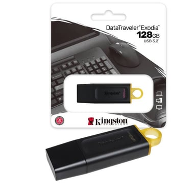 MEMORIA KINGSTON USB 128GB 3.2 EXODIA - 1