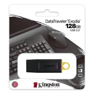 MEMORIA KINGSTON USB 128GB 3.2 EXODIA - 2