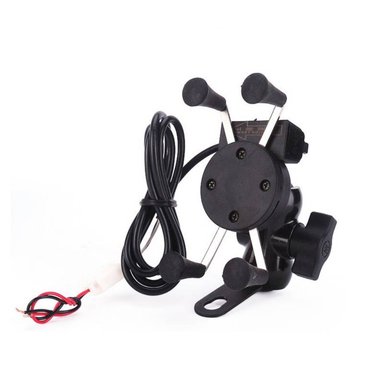 SOPORTE DE CELULAR CON CARGADOR PARA MOTO