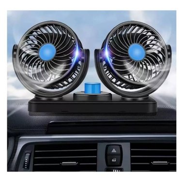 VENTILADOR 360º AUTO CAMIONETA 12V DOBLE CON BASE GIRATORIO - 6