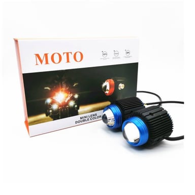 ACCESORIOS MOTO LUCES EXPLORADORAS DUAL PARA MOTO NEBLINEROS - 5