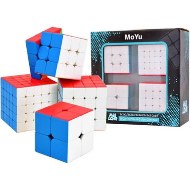 SET DE CUBOS MÁGICOS MOYU DE 4 PIEZAS