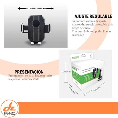 SOPORTE DE CELULAR PARA PARABRISAS O TABLERO AUTO - 3