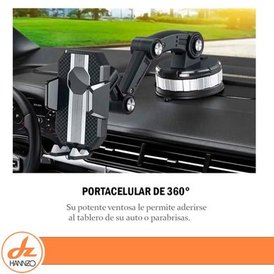 SOPORTE DE CELULAR PARA PARABRISAS O TABLERO AUTO - 4