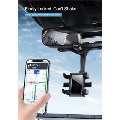 SOPORTE DE CELULAR PARA ESPEJO RETROVISOR - GIRO DE 360°