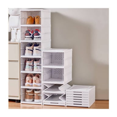 ZAPATERA BLANCO SEIS NIVELES CAJA ALMACENAMIENTO ZAPAT - 1