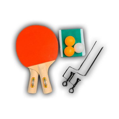 RAQUETA PING PONG MADERA MAS MALLA
