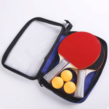 RAQUETA PING PONG MADERA MALLA ESTUCHE