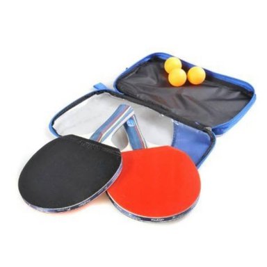 RAQUETA PING PONG MADERA MALLA ESTUCHE - 3