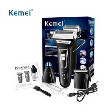 AFEITADORA CORTADORA 3 EN 1 MULTIFUNCIÓN KEMEI KM-6559