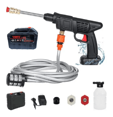 HIDROLAVADORA ALTA PRESIÓN INALÁMBRICA PARA CARROS MOTOS 160V