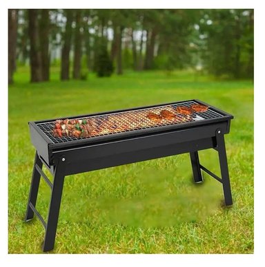 PARRILLA NEGRO A CARBON PLEGABLE PORTATIL PLAYA CAMPAMENTO
