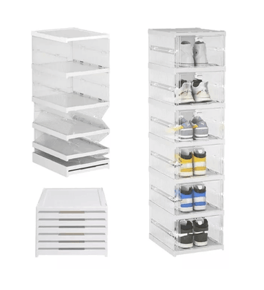 ZAPATERA BLANCO 6 NIVELES CAJA ALMACENAMIENTO