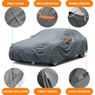 COBERTOR FUNDA IMPERMEABLE/UV PARA HATCHBACK CHEVROLET ONIX - 4