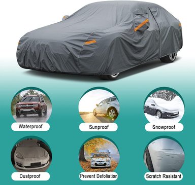 COBERTOR FUNDA IMPERMEABLE/UV PARA SEDAN TOYOTA ETIOS - 5