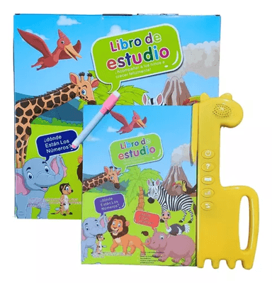LIBRO DIDÁCTICO BILINGÜE PARA NIÑOS CON SONIDO ESTIMULACIÓN