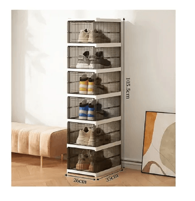 ZAPATERA PLEGABLE DE 6 NIVELES ORGANIZADOR DE ALMACENAMIENTO - 2