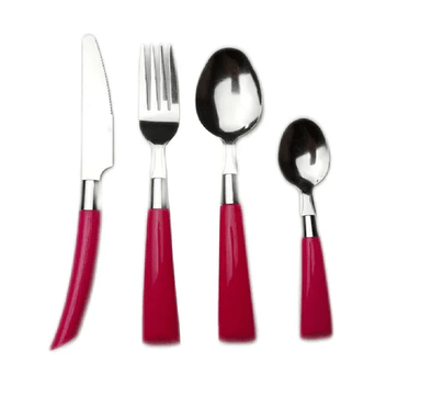 SET DE CUBIERTOS X24 PIEZAS ACERO INOXIDABLE ELEGANTE