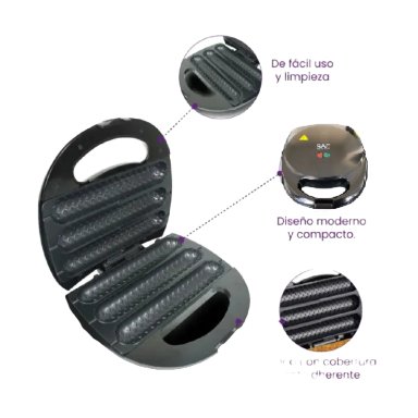 MÁQUINA PARRILLA PARA YOGUIS HOT DOGS Y CHORIZO ELÉCTRICA