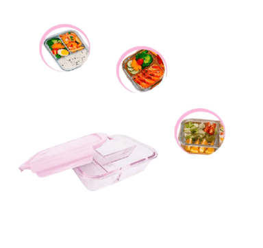 TAPER DE VIDRIO 3 DIVISIONES RECTANGULAR