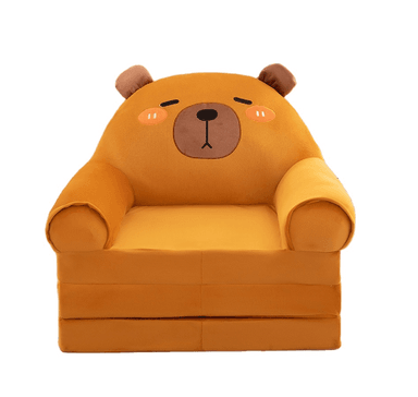 SOFÁ PARA NIÑOS DE TRES PLIEGUES MINI SOFÁ CAMA CAPIBARA