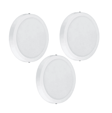PANEL LED REDONDO LUZ BLANCO 18W PACK 3 UNIDADES