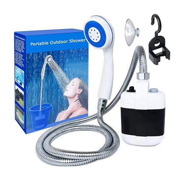 REGADERA PORTATIL RECARGABLE EMERGENCIAS DUCHA CAMPING BLANCO